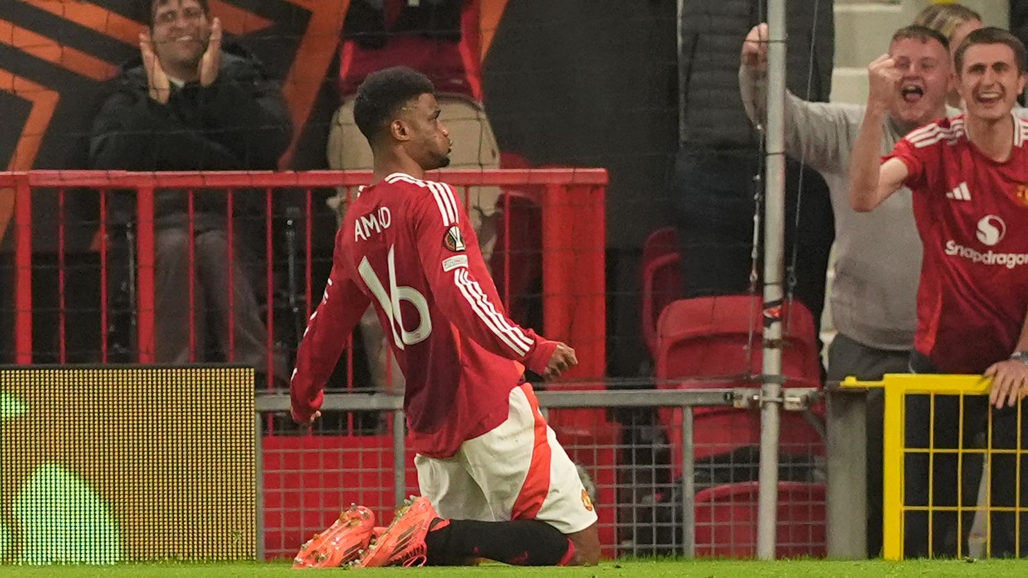 Amad Diallo bagged a brace for Manchester United (Martin Rickett/PA)