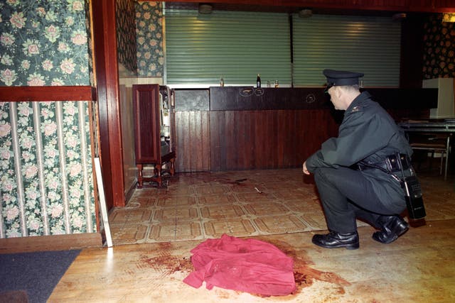 The Rising Sun Bar in Greysteel, Co Londonderry after Loyalist gunmen killed eight people and wounded 19 in 1993