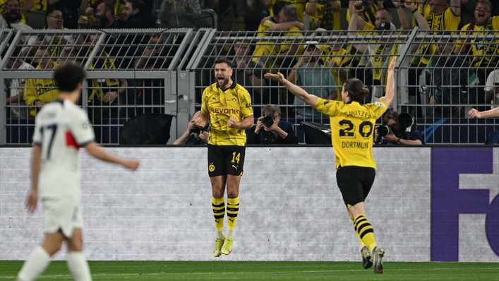 Borussia Dortmund dominate after Champions League first-leg win over Paris Saint-Germain