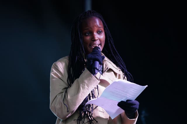 Ugandan climate justice activist Vanessa Nakate (Jane Barlow/PA)