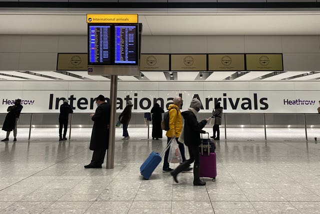 Airport arrivals hall