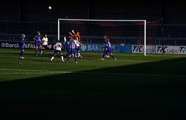 General view of Tottenham v Chelsea in the Women’s Super League in 2021