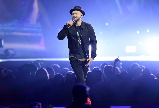 Justin Timberlake performs during the ceremony 