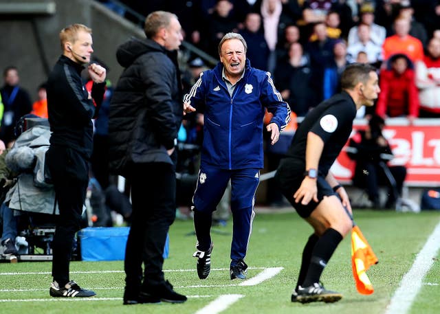 It was a frustrating afternoon for Neil Warnock at the Liberty Stadium