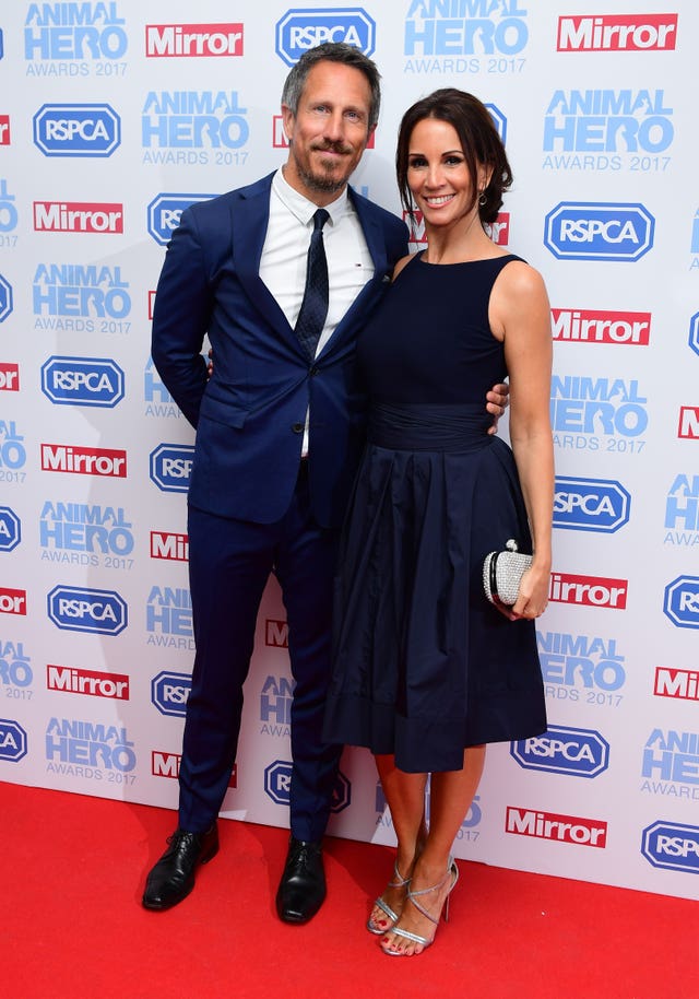 Nick Feeney and Andrea McLean (Ian West/PA)