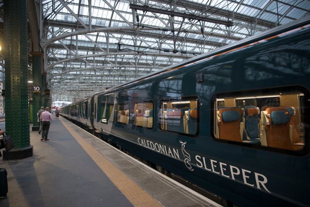 A Caledonian Sleeper train (Jeff Hplmes/Serco/AP)