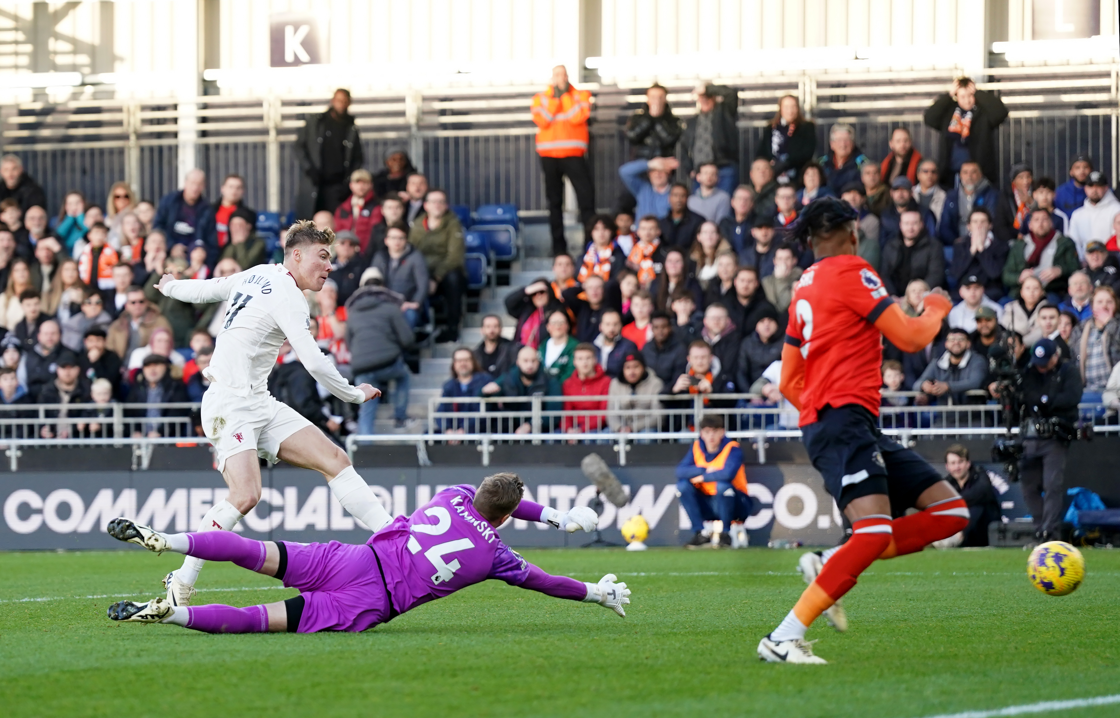 Luton 1-2 Manchester United: Rasmus Hojlund Scores Twice As Red Devils ...