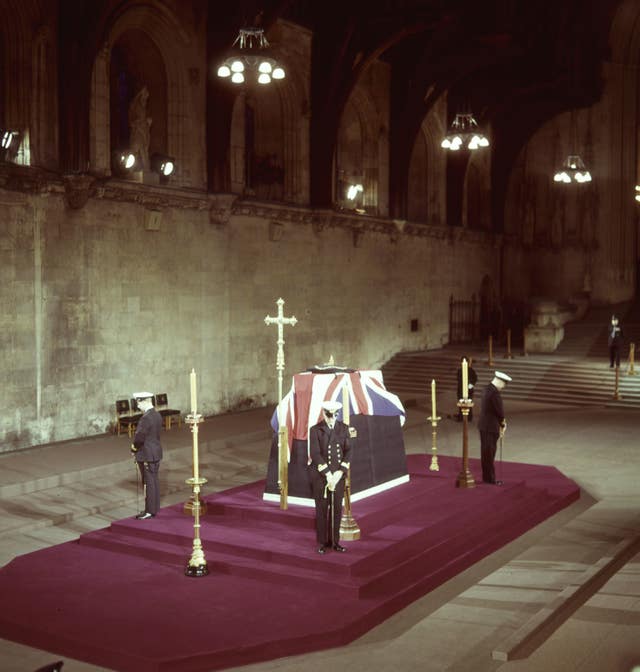 Churchill's lying in state