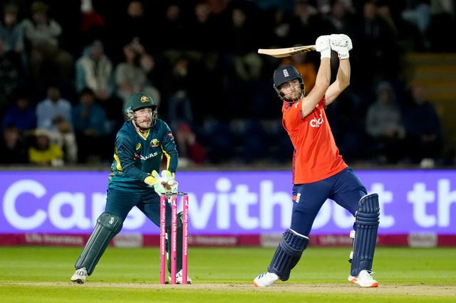 England’s Will Jacks bats during the second T20 International match at.