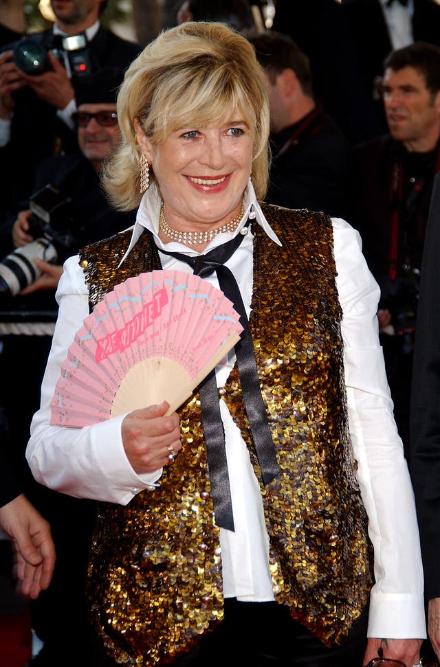 Marianne Faithfull arrives for the premiere of Marie Antoinette, at the Palais des Festival, during the 59th Cannes film Festival