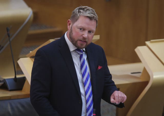 Jamie Greene in the Scottish Parliament