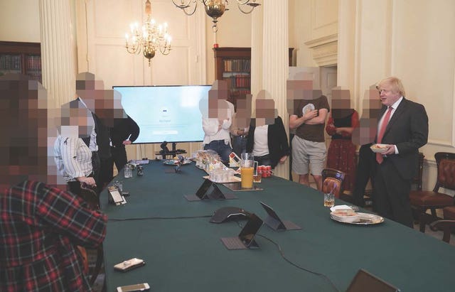 Seeing Boris Johnson at a gathering celebrating his birthday in lockdown touched a particular nerve, the inquiry heard (Cabinet Office/PA)