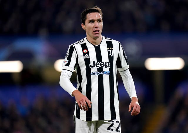 Federico Chiesa in action for Juventus