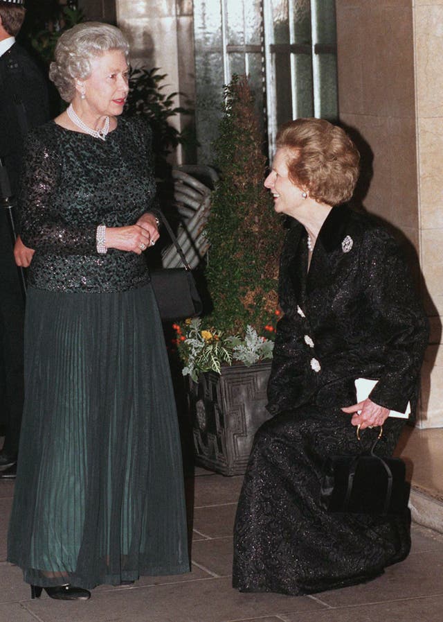 Margaret Thatcher's royal curtsy