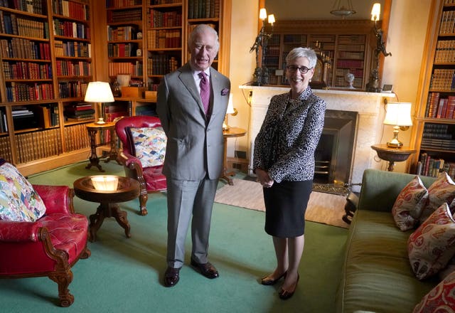 King Charles III hosts Governor of Victoria