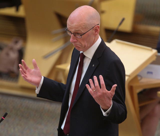 John Swinney makes exam statement