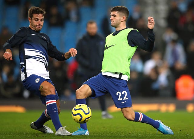 Chelsea's Cesar Azpilicueta (left) and Christian Pulisic have recovered from hamstring problems 