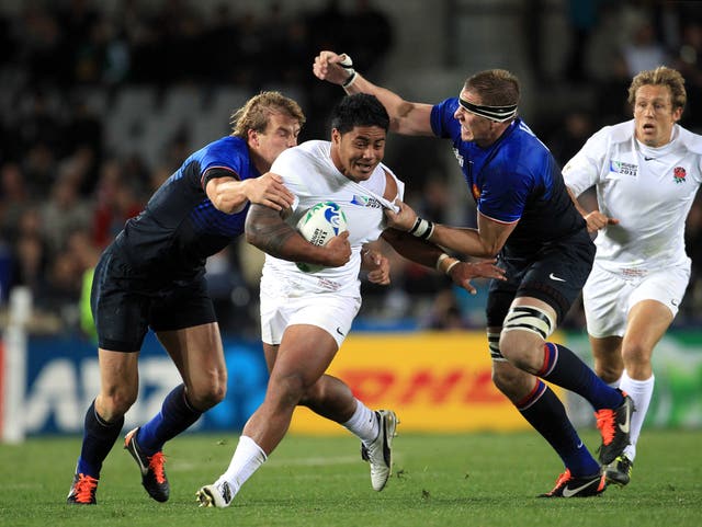 Manu Tuilagi, centre, in action in the World Cup 2011 quarter-final