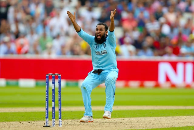 Adil Rashid took three for 18 in this warm-up (Nigel French/PA)