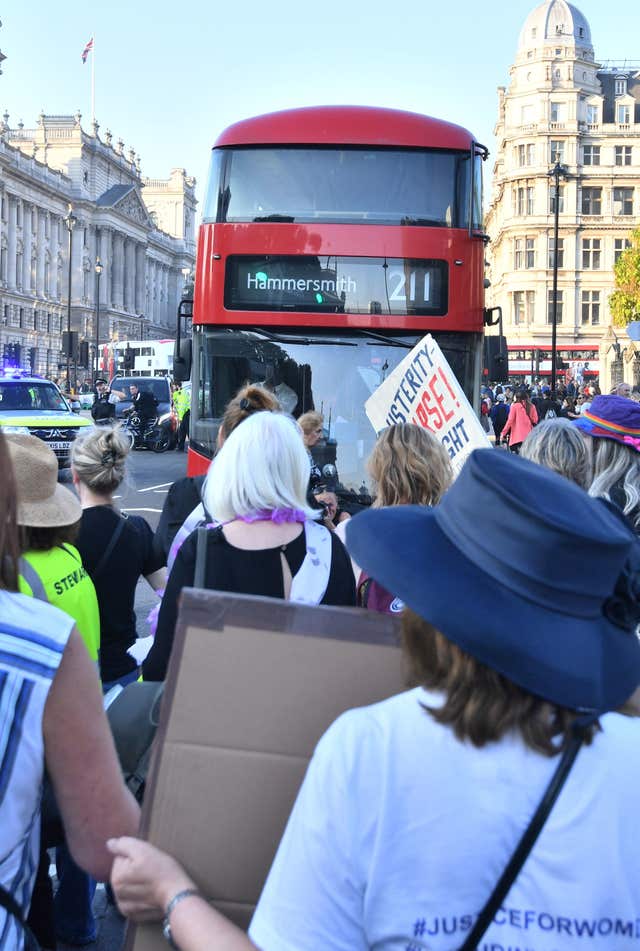 Pension protest