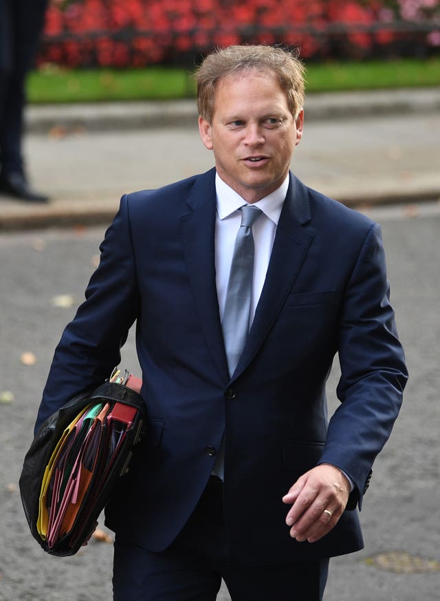 Transport Secretary Grant Shapps 