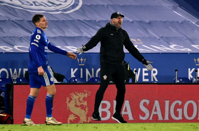 Southampton manager Ralph Hasenhuttl was without some of his key players at Leicester