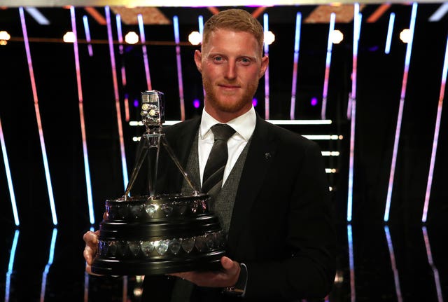 Ben Stokes poses with the BBC Sports Personality of the Year Award