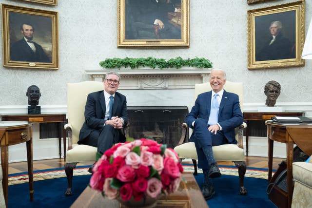 Sir Keir Starmer and Joe Biden