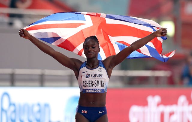 Asher-Smith won gold in the 200m in Doha