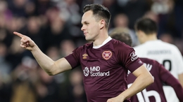 Lawrence Shankland captained Hearts to victory (Steve Welsh/PA)