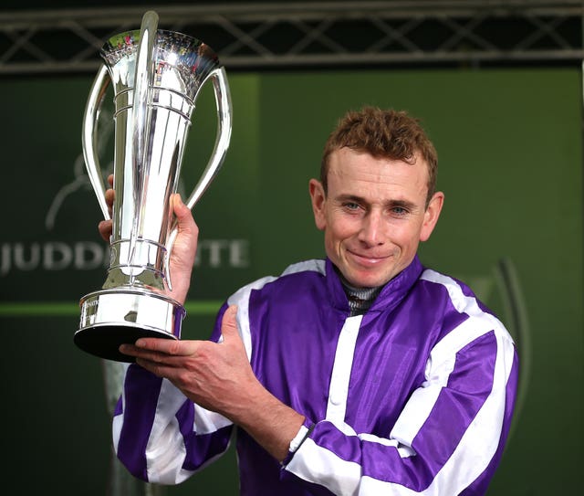 Ryan Moore after winning the Juddmonte InternationaL