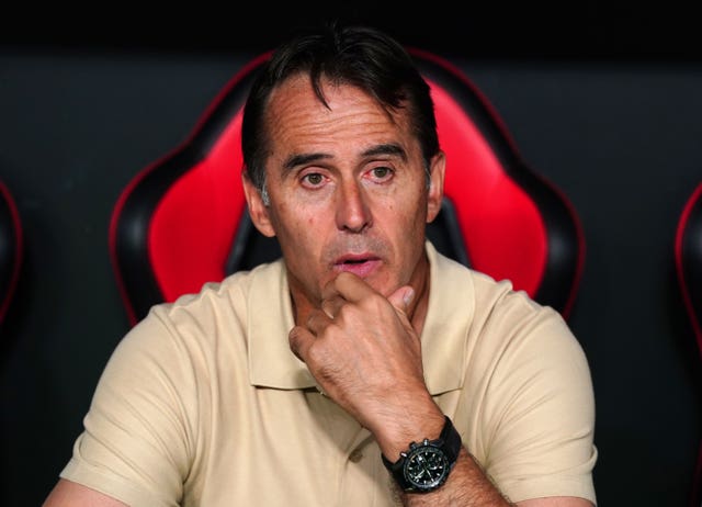 Former Sevilla boss Julen Lopetegui (Nick Potts/PA).