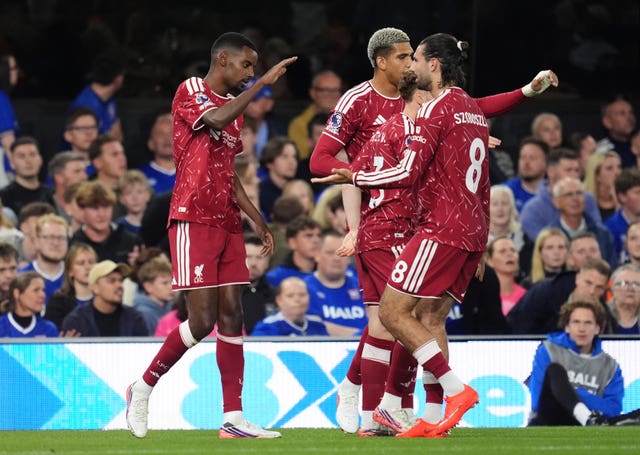 Alexander Isak (left) celebrates his opener 