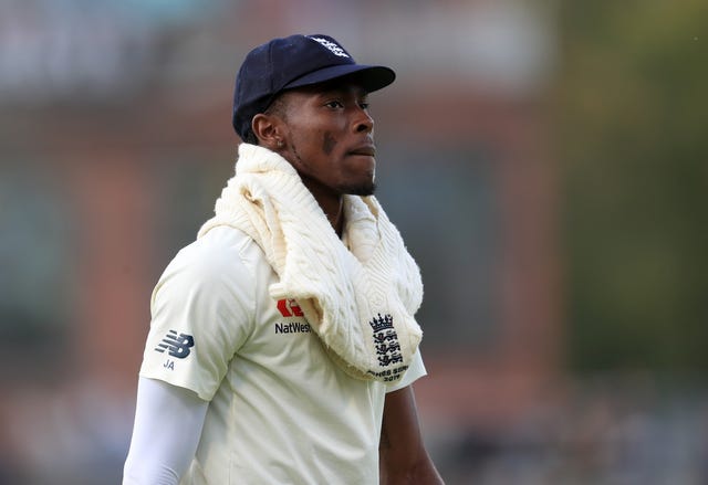 Jofra Archer in action for England