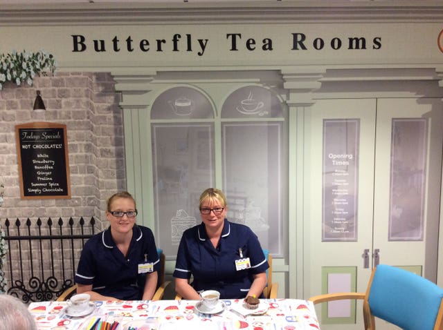 The Butterfly tea room at Airedale Hospital in West Yorkshire