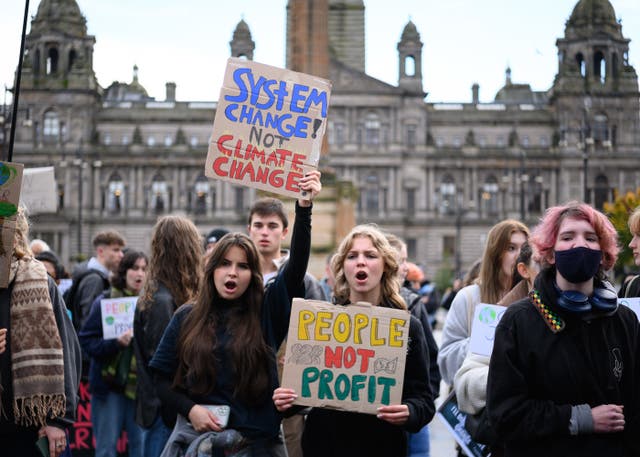 Fridays for Future Scotland march