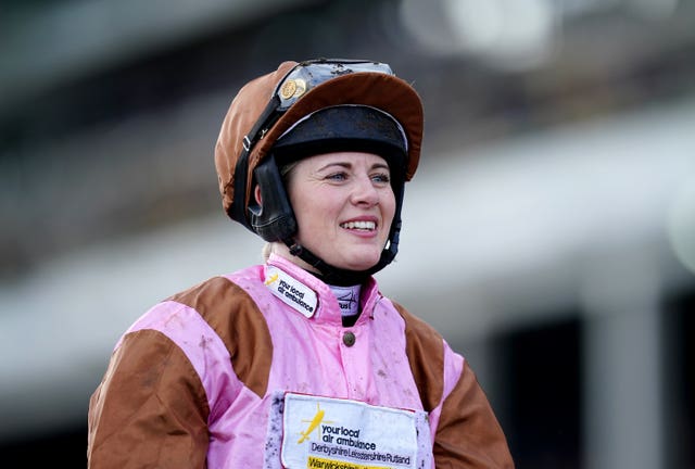 Andrews after her winning ride 