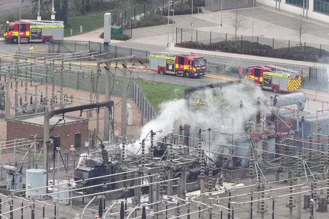 The North Hyde electrical substation. 