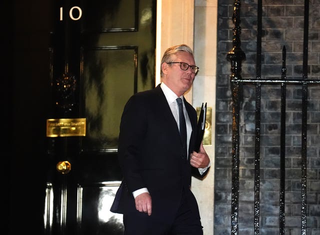 Sir Keir Starmer in Downing Street