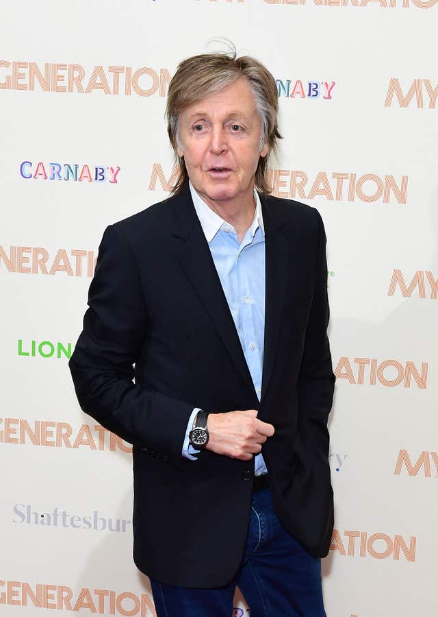 Sir Paul McCartney writing musical
