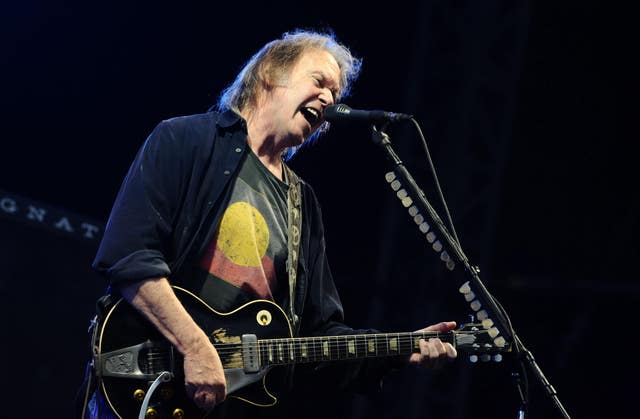 Neil Young on stage