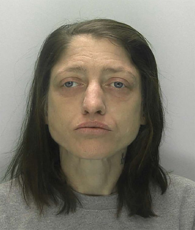 Kimberley Hawkins was jailed for six years for the manslaughter of Neil Shadwick in Stroud, Gloucestershire (Gloucestershire Police/PA)