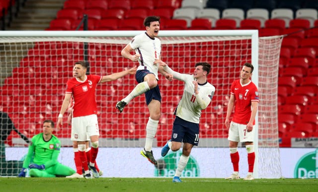 England v Harry Maguire fired England to victory against Poland– FIFA World Cup 2022 – European Qualifying – Group I – Wembley Stadium