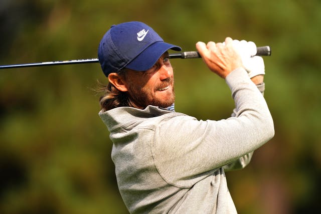 England’s Tommy Fleetwood tees off the 8th during day two of the 2024 BMW PGA Championship at Wentworth Golf Club