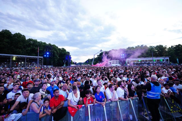 A crowd of fans in Berlin