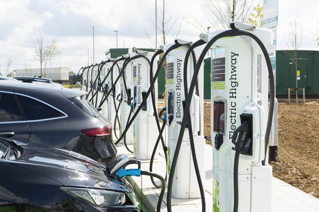 EV charging points at Rugby services