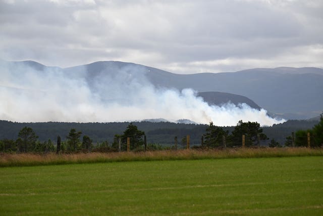Wildfire in the Cairngorms