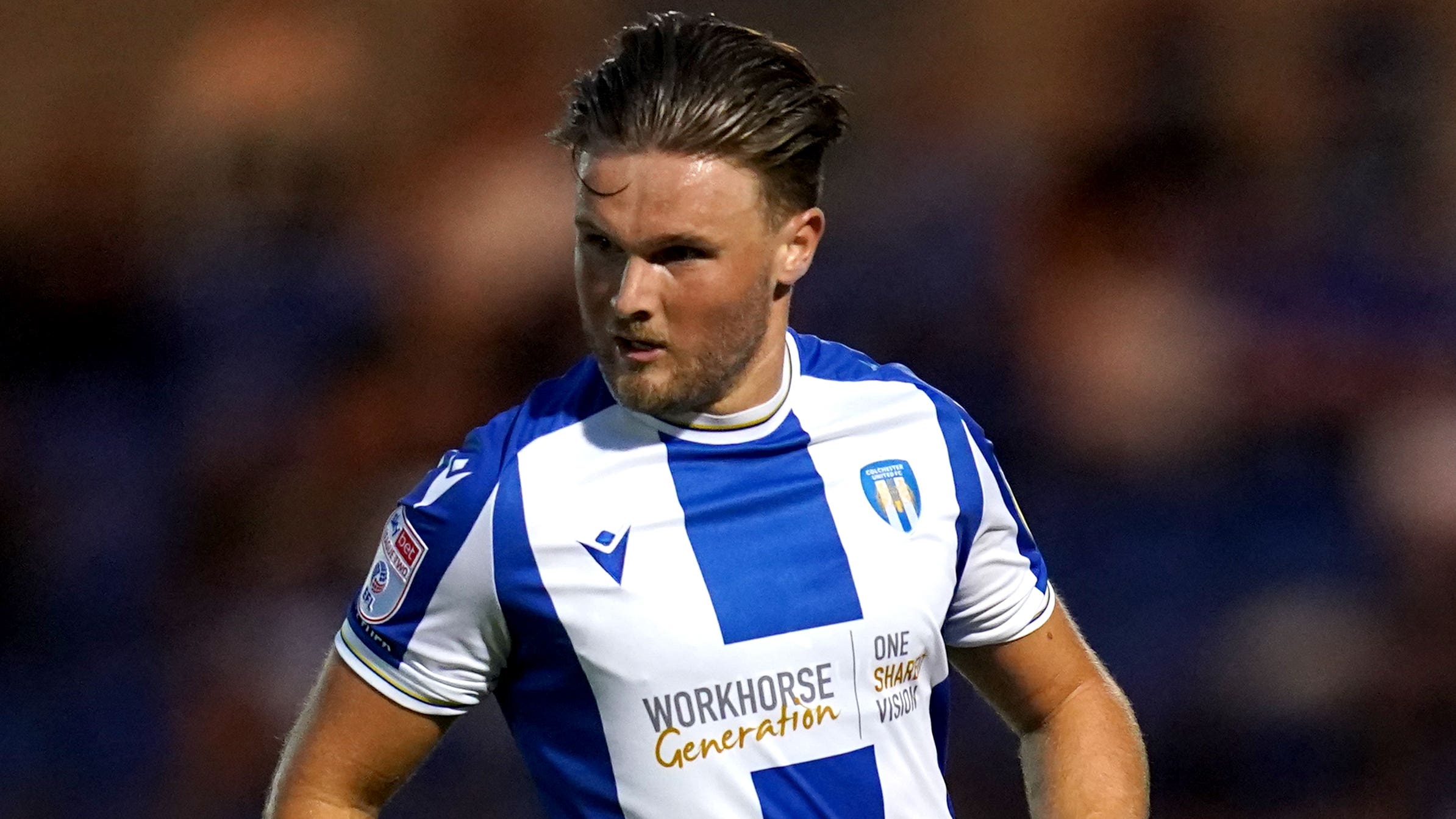 Noah Chilvers struck late on for Colchester (John Walton/PA)