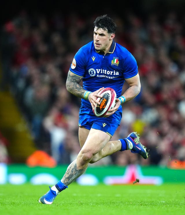 Tommaso Menoncello excelled for Italy