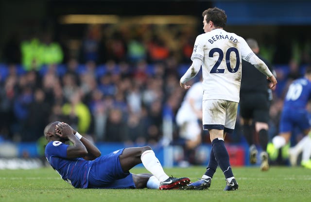 Antonio Rudiger was left bemused at Bernard avoiding dismissal